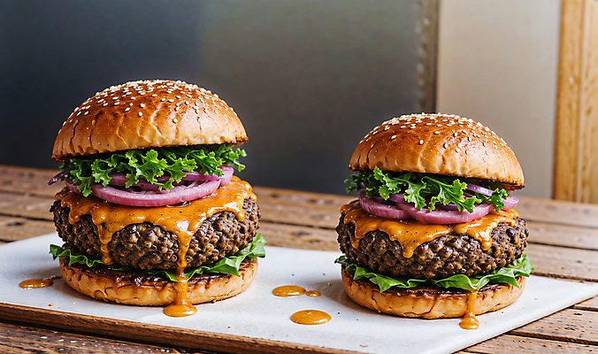 JPG 스튜디오촬영 편집이미지 빵 치즈 패스트푸드 서양음식 사람없음 햄버거 깨 패티 치즈버거 편집실사 AI포토 AI콘텐츠 음식 식재료 유제품 실내 조미료 인스턴트 CG 파일형식