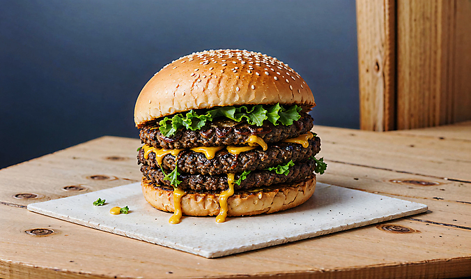 JPG 스튜디오촬영 편집이미지 빵 치즈 패스트푸드 서양음식 사람없음 햄버거 깨 패티 치즈버거 편집실사 AI포토 AI콘텐츠 음식 식재료 유제품 실내 조미료 인스턴트 CG 파일형식