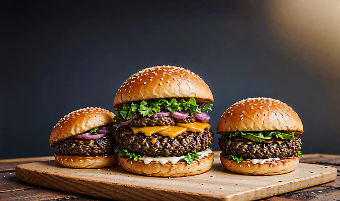 JPG 스튜디오촬영 편집이미지 빵 치즈 패스트푸드 서양음식 사람없음 햄버거 깨 패티 치즈버거 편집실사 AI포토 AI콘텐츠 음식 식재료 유제품 실내 조미료 인스턴트 CG 파일형식