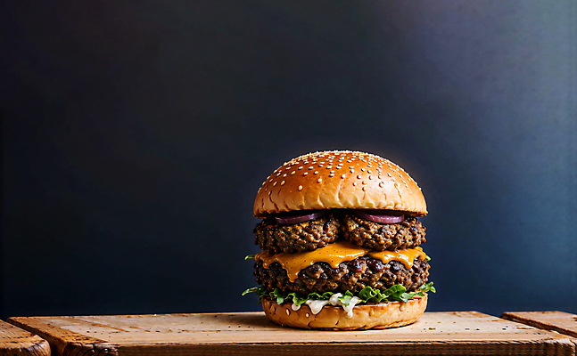 JPG 스튜디오촬영 편집이미지 빵 치즈 패스트푸드 서양음식 사람없음 햄버거 깨 패티 치즈버거 편집실사 AI포토 AI콘텐츠 음식 식재료 유제품 실내 조미료 인스턴트 CG 파일형식