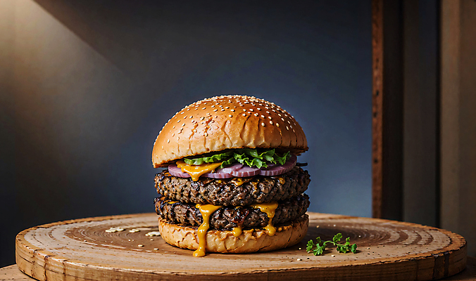 JPG 스튜디오촬영 편집이미지 빵 치즈 패스트푸드 서양음식 사람없음 햄버거 깨 패티 치즈버거 편집실사 AI포토 AI콘텐츠 음식 식재료 유제품 실내 조미료 인스턴트 CG 파일형식