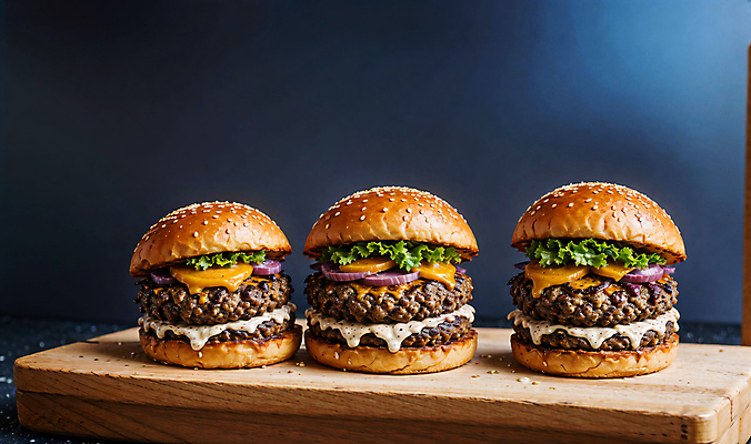 JPG 스튜디오촬영 편집이미지 빵 치즈 패스트푸드 서양음식 사람없음 햄버거 깨 패티 치즈버거 편집실사 AI포토 AI콘텐츠 음식 식재료 유제품 실내 조미료 인스턴트 CG 파일형식