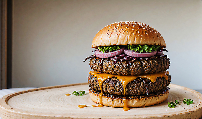 JPG 스튜디오촬영 편집이미지 빵 치즈 패스트푸드 서양음식 사람없음 햄버거 깨 패티 치즈버거 편집실사 AI포토 AI콘텐츠 음식 식재료 유제품 실내 조미료 인스턴트 CG 파일형식