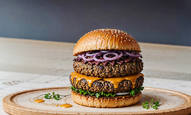 JPG 스튜디오촬영 편집이미지 빵 치즈 패스트푸드 서양음식 사람없음 햄버거 깨 패티 치즈버거 편집실사 AI포토 AI콘텐츠 음식 식재료 유제품 실내 조미료 인스턴트 CG 파일형식