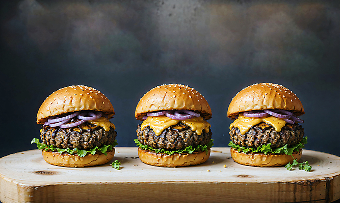 JPG 스튜디오촬영 편집이미지 빵 치즈 패스트푸드 서양음식 사람없음 햄버거 깨 패티 치즈버거 편집실사 AI포토 AI콘텐츠 음식 식재료 유제품 실내 조미료 인스턴트 CG 파일형식