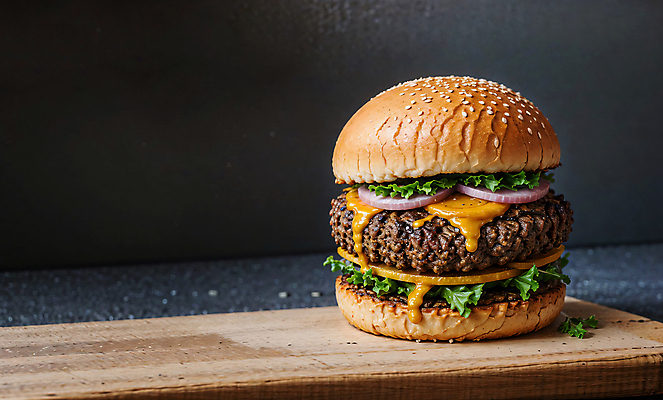 JPG 스튜디오촬영 편집이미지 빵 치즈 패스트푸드 서양음식 사람없음 햄버거 깨 패티 치즈버거 편집실사 AI포토 AI콘텐츠 음식 식재료 유제품 실내 조미료 인스턴트 CG 파일형식