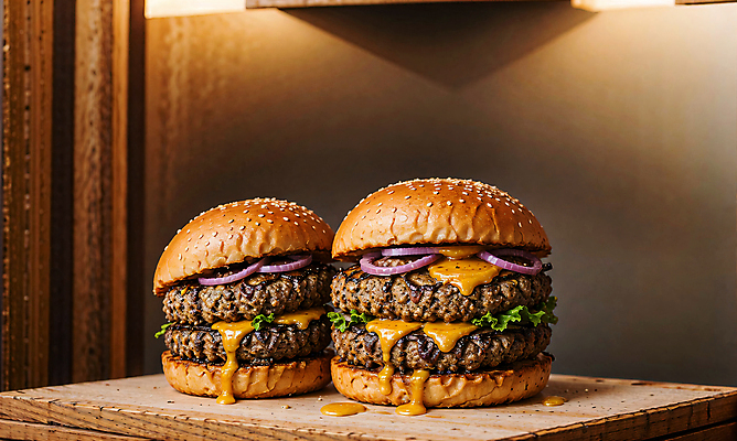 JPG 스튜디오촬영 편집이미지 빵 치즈 패스트푸드 서양음식 사람없음 햄버거 깨 패티 치즈버거 편집실사 AI포토 AI콘텐츠 음식 식재료 유제품 실내 조미료 인스턴트 CG 파일형식