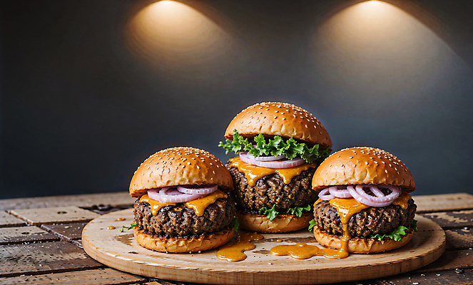 JPG 스튜디오촬영 편집이미지 빵 치즈 패스트푸드 서양음식 사람없음 햄버거 깨 패티 치즈버거 편집실사 AI포토 AI콘텐츠 음식 식재료 유제품 실내 조미료 인스턴트 CG 파일형식