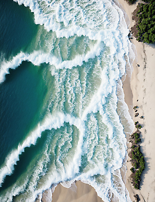 JPG 주간 편집이미지 파도 자연 해변 사람없음 야외 여름 하이앵글 모래사장 시원함 편집실사 AI포토 AI콘텐츠 자연요소 계절 바다 뷰포인트 CG 생태계 파일형식