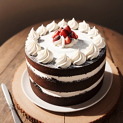 JPG 편집이미지 접시 딸기 디저트 실내 사람없음 케이크 생크림 토핑 초코케이크 편집실사 AI포토 AI콘텐츠 식기 음식 과일 내부 크림 CG 파일형식