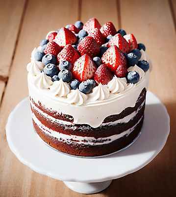 JPG 편집이미지 딸기 디저트 실내 사람없음 케이크 생크림 블루베리 토핑 케이크스탠드 편집실사 AI포토 AI콘텐츠 음식 과일 내부 받침대 크림 CG 파일형식