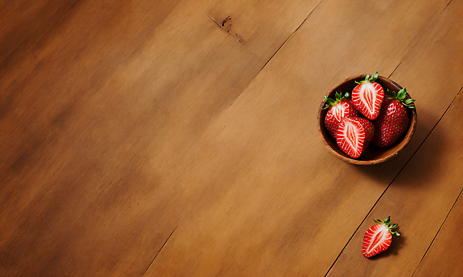 JPG 스튜디오촬영 편집이미지 그릇 딸기 단면 사람없음 나뭇결 담기 카피스페이스 편집실사 AI포토 AI콘텐츠 식기 과일 모션 실내 공백 CG 파일형식