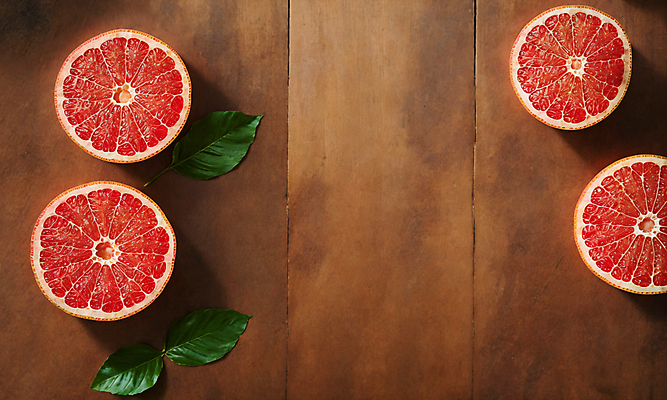 JPG 스튜디오촬영 편집이미지 잎 단면 사람없음 나뭇결 자몽 슬라이스 카피스페이스 편집실사 AI포토 AI콘텐츠 식물 과일 실내 공백 CG 파일형식