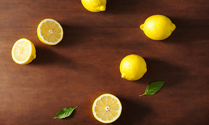 JPG 스튜디오촬영 편집이미지 잎 단면 사람없음 나뭇결 레몬 슬라이스 카피스페이스 편집실사 AI포토 AI콘텐츠 식물 과일 실내 공백 CG 파일형식