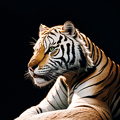 JPG 편집이미지 한마리 야생동물 사람없음 호랑이 육식동물 편집실사 AI컴퓨터그래픽 AI콘텐츠 동물 1 포유류 CG 파일형식