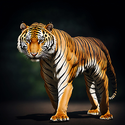 JPG 편집이미지 한마리 야생동물 사람없음 호랑이 육식동물 편집실사 AI컴퓨터그래픽 AI콘텐츠 동물 1 포유류 CG 파일형식