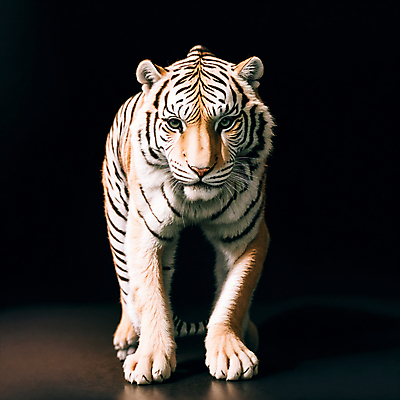 JPG 편집이미지 한마리 응시 야생동물 사람없음 호랑이 육식동물 편집실사 AI컴퓨터그래픽 AI콘텐츠 동물 1 시선 포유류 CG 파일형식