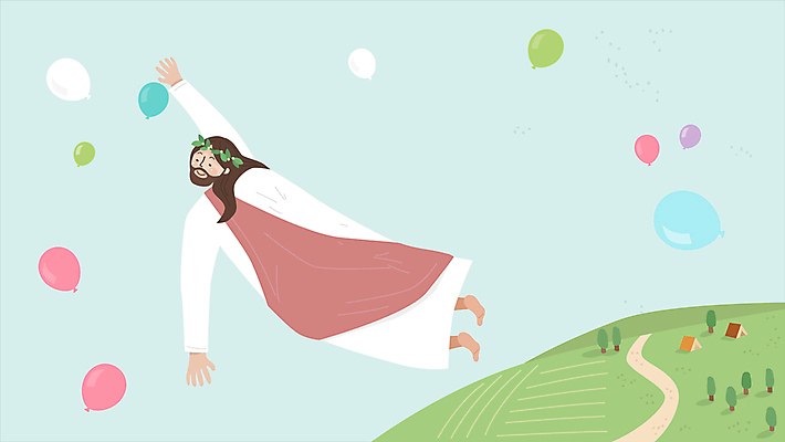 전신 나무 남자 기독교 하늘 주택 한명 초원 성인 비행 예수 풍선 손뻗기 성인남자한명만 모션그래픽 MP4 MOV 식물 1 종교 모션 사람 건물 신_종교 동영상 남자한명만 성인남자만 파일형식