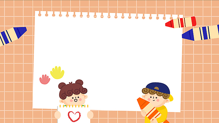 여자 남자 종이 어린이 프레임 손바닥 미술 들기 소녀 소년 상반신 두명 주황색 붓 팔레트 스케치북 크레파스 미술교육 손바닥찍기 어린이만 모션그래픽 MP4 MOV 손 교육 컬러 모션 문화예술 학용품 사람 동영상 파일형식