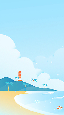 구름 여행 하늘색 하늘 산 등대 풍경 해변 사람없음 여름 여름휴가 바캉스 야자수 튜브 모션그래픽 MP4 MOV 자연요소 나무 계절 바다 휴가 파란색 동영상 파일형식 여름_계절