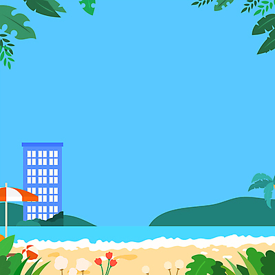 꽃 바다 여행 백그라운드 나뭇잎 프레임 해변 사람없음 파란색 바캉스 야자수 파라솔 풀 비치볼 카피스페이스 모션그래픽 MP4 MOV 나무 식물 컬러 잎 공 휴가 바캉스용품 공백 동영상 파일형식