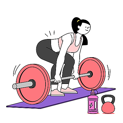 전신 여자 일러스트 숙이기 한명 성인 운동복 헬스 매트 잡기 역기 웨이트트레이닝 물통 자기관리 케틀벨 성인여자한명만 데드리프트 국내일러스트 AI파일 1 옷 포즈 모션 사람 운동 여자한명만 성인여자만 파일형식 벡터 운동자세