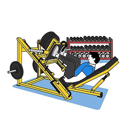 전신 남자 일러스트 한명 성인 운동복 헬스 아령 밀기 웨이트트레이닝 진열장 레그프레스 자기관리 하체운동 성인남자한명만 레그레이즈 국내일러스트 AI파일 1 옷 모션 사람 운동 남자한명만 성인남자만 파일형식 벡터