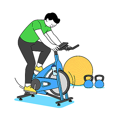 전신 남자 일러스트 한명 성인 운동복 헬스사이클 헬스 잡기 짐볼 승차 유산소운동 자기관리 케틀벨 성인남자한명만 국내일러스트 AI파일 1 옷 모션 사람 운동 운동기구 남자한명만 성인남자만 파일형식 벡터