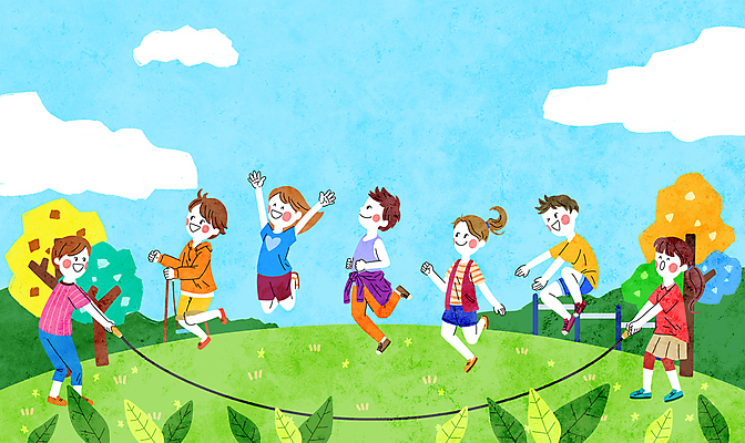 전신 PSD 나무 구름 여자 남자 일러스트 하늘 협력 나뭇잎 함께함 서기 여러명 성인 점프 화목 다정 만세 잡기 사회 언덕 줄넘기 단체줄넘기 돌리기 성인만 국내일러스트 자연요소 식물 다수 컨셉 잎 모션 사람 운동 공동체 파일형식