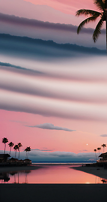 JPG 주간 구름 편집이미지 하늘 풍경 해변 사람없음 야외 여름 야자수 일몰 디지털합성 편집소스 편집실사 AI포토 AI콘텐츠 자연요소 나무 계절 바다 노을 CG 파일형식