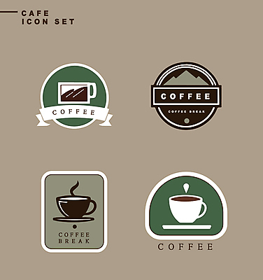 아이콘 영어 리본 커피 산 사람없음 세트 라벨 카페 물방울 원형 연기 커피잔 심볼 아치 심플 2D아이콘 AI파일 도형 문자 음료 잔 프레임 상점 파일형식 벡터