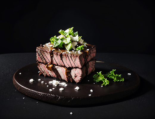 JPG 스튜디오촬영 편집이미지 음식 채소 육류 스테이크 사람없음 소금 토핑 편집실사 AI포토 AI콘텐츠 식재료 서양음식 실내 CG 파일형식