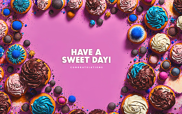 PSD 편집이미지 분홍색 프레임 사탕 이벤트 타이포그라피 사람없음 쿠키 초콜릿 축하 달콤 컵케이크 스프링클 카피스페이스 이미지편집 편집실사 문자 컬러 컨셉 디저트 장식 케이크 공백 맛 CG 파일형식