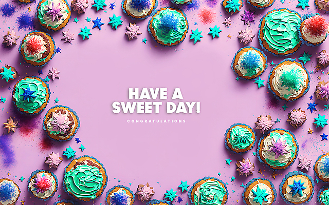 PSD 편집이미지 별 프레임 이벤트 타이포그라피 사람없음 쿠키 축하 달콤 컵케이크 연보라색 민트색 스프링클 카피스페이스 이미지편집 편집실사 자연요소 문자 컬러 컨셉 디저트 장식 케이크 보라색 공백 맛 CG 파일형식