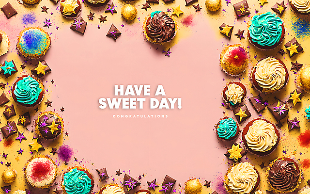 PSD 편집이미지 별 분홍색 프레임 이벤트 타이포그라피 사람없음 노란색 쿠키 축하 달콤 컵케이크 스프링클 카피스페이스 이미지편집 편집실사 자연요소 문자 컬러 컨셉 디저트 장식 케이크 공백 맛 CG 파일형식