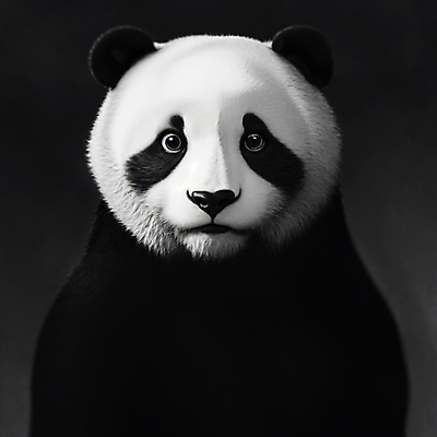 JPG 동물 편집이미지 한마리 포유류 사람없음 판다 디지털합성 초상화 편집소스 편집실사 AI컴퓨터그래픽 AI콘텐츠 1 곰 CG 그림 파일형식