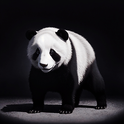 JPG 동물 편집이미지 한마리 포유류 사람없음 빛 판다 디지털합성 편집소스 편집실사 AI컴퓨터그래픽 AI콘텐츠 1 곰 CG 파일형식