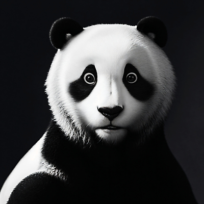 JPG 동물 편집이미지 한마리 포유류 사람없음 판다 디지털합성 초상화 편집소스 편집실사 AI컴퓨터그래픽 AI콘텐츠 1 곰 CG 그림 파일형식