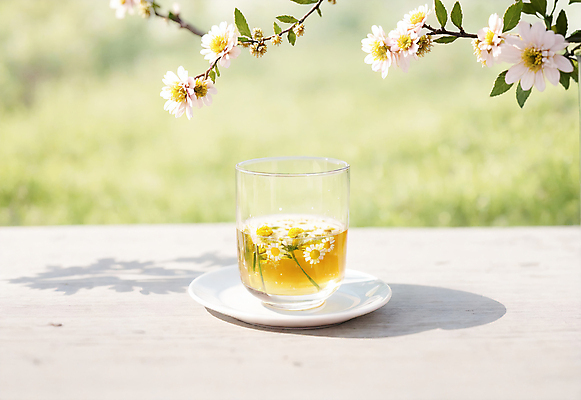 JPG 편집이미지 꽃 잔 그림자 사람없음 야외 아웃포커스 나뭇가지 차 찻잔 컵받침 오브젝트 편집실사 AI포토 AI콘텐츠 나무 식물 식기 음료 촬영기법 받침대 CG 파일형식