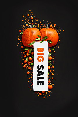 PSD 편집이미지 잎 호박 이벤트 타이포그라피 사람없음 세일 주황색 현수막 빅세일 파격세일 이미지편집 식물 문자 컬러 채소 파일형식