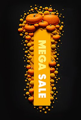 PSD 편집이미지 호박 이벤트 타이포그라피 사람없음 세일 주황색 현수막 파격세일 이미지편집 문자 컬러 채소 파일형식