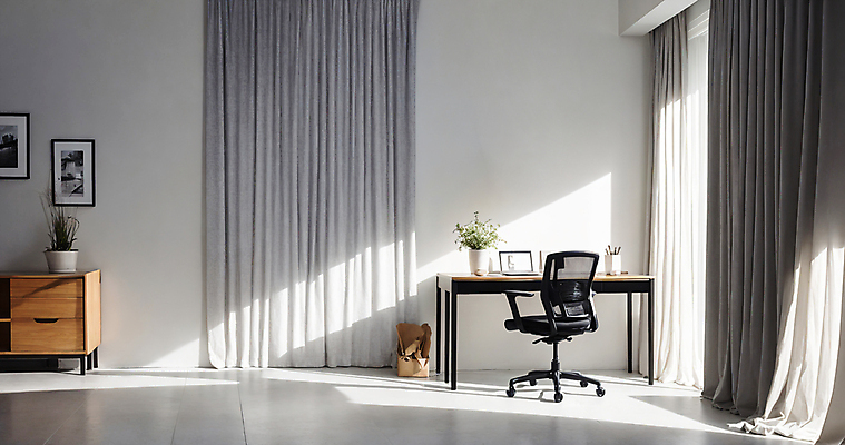 JPG 편집이미지 화분 액자 의자 실내 사람없음 인테리어 사무실 깨끗함 공간 커튼 책상 디지털합성 모던 서랍장 편집소스 편집실사 AI포토 AI콘텐츠 디자인 가구 컨셉 비즈니스 내부 CG 파일형식