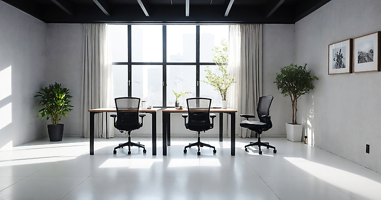 JPG 편집이미지 화분 액자 의자 창문 실내 사람없음 인테리어 사무실 깨끗함 공간 커튼 책상 디지털합성 모던 편집소스 편집실사 AI포토 AI콘텐츠 디자인 가구 컨셉 비즈니스 내부 CG 파일형식