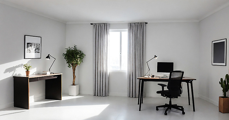 JPG 편집이미지 화분 액자 의자 창문 실내 사람없음 인테리어 사무실 깨끗함 공간 커튼 책상 디지털합성 모던 편집소스 편집실사 AI포토 AI콘텐츠 디자인 가구 컨셉 비즈니스 내부 CG 파일형식