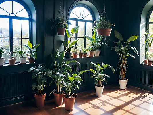 JPG 식물 편집이미지 화분 창문 실내 사람없음 인테리어 디지털합성 원예 편집소스 플랜테리어 편집실사 AI포토 AI콘텐츠 디자인 취미 내부 CG 파일형식