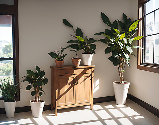JPG 식물 편집이미지 화분 창문 실내 사람없음 인테리어 디지털합성 서랍장 원예 편집소스 플랜테리어 편집실사 AI포토 AI콘텐츠 디자인 가구 취미 내부 CG 파일형식