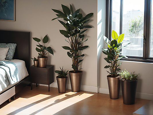 JPG 식물 편집이미지 화분 창문 실내 사람없음 인테리어 침실 침대 디지털합성 원예 편집소스 플랜테리어 편집실사 AI포토 AI콘텐츠 디자인 가구 취미 내부 CG 파일형식