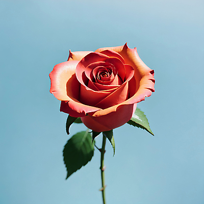 JPG 편집이미지 잎 한송이 실내 사람없음 빨간색 장미 오브젝트 편집실사 AI포토 AI콘텐츠 식물 1 꽃 컬러 내부 CG 송이 파일형식