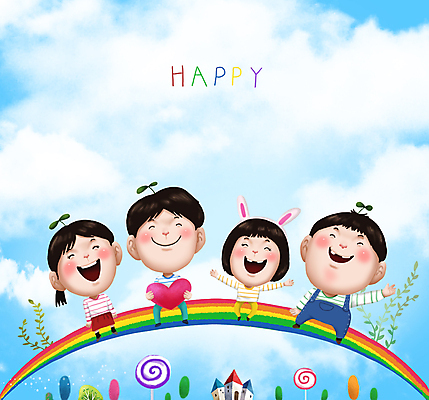전신 나무 구름 여자 남자 행복 어린이 무지개 일러스트 팔벌리기 사탕 사랑 웃음 들기 앉기 소녀 소년 여러명 건물 파란색 친구 손들기 새싹 만세 하트 풀잎 어린이날 즐거움 토끼머리띠 어린이만 국내일러스트 AI파일 자연요소 모양 식물 건축물 기념일 감정 컬러 다수 잎 관계 모션 디저트 표정 사람 머리띠 풀_식물 파일형식 벡터