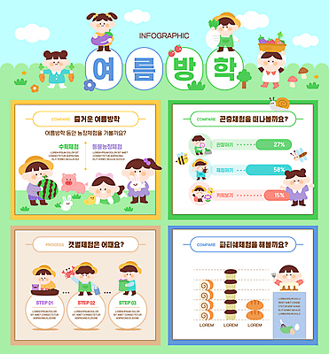 전신 동물 여자 남자 어린이 빵 엎드리기 곤충 채소 일러스트 안기 수박 여름방학 서기 들기 소녀 소년 여러명 상반신 취미 초록색 바구니 인포그래픽 체험 계획 어린이만 국내일러스트 AI파일 음식 컬러 다수 컨셉 과일 모션 방학 사람 파일형식 벡터 여름_계절